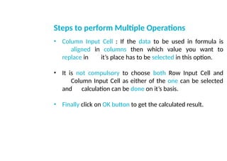 Electronic Spreadsheet Notes.. Libre office | PPTX