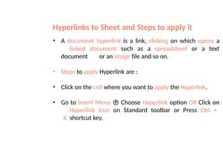 Electronic Spreadsheet Notes.. Libre office | PPTX