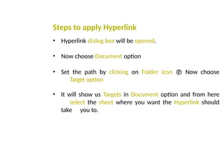 Electronic Spreadsheet Notes.. Libre office | PPTX