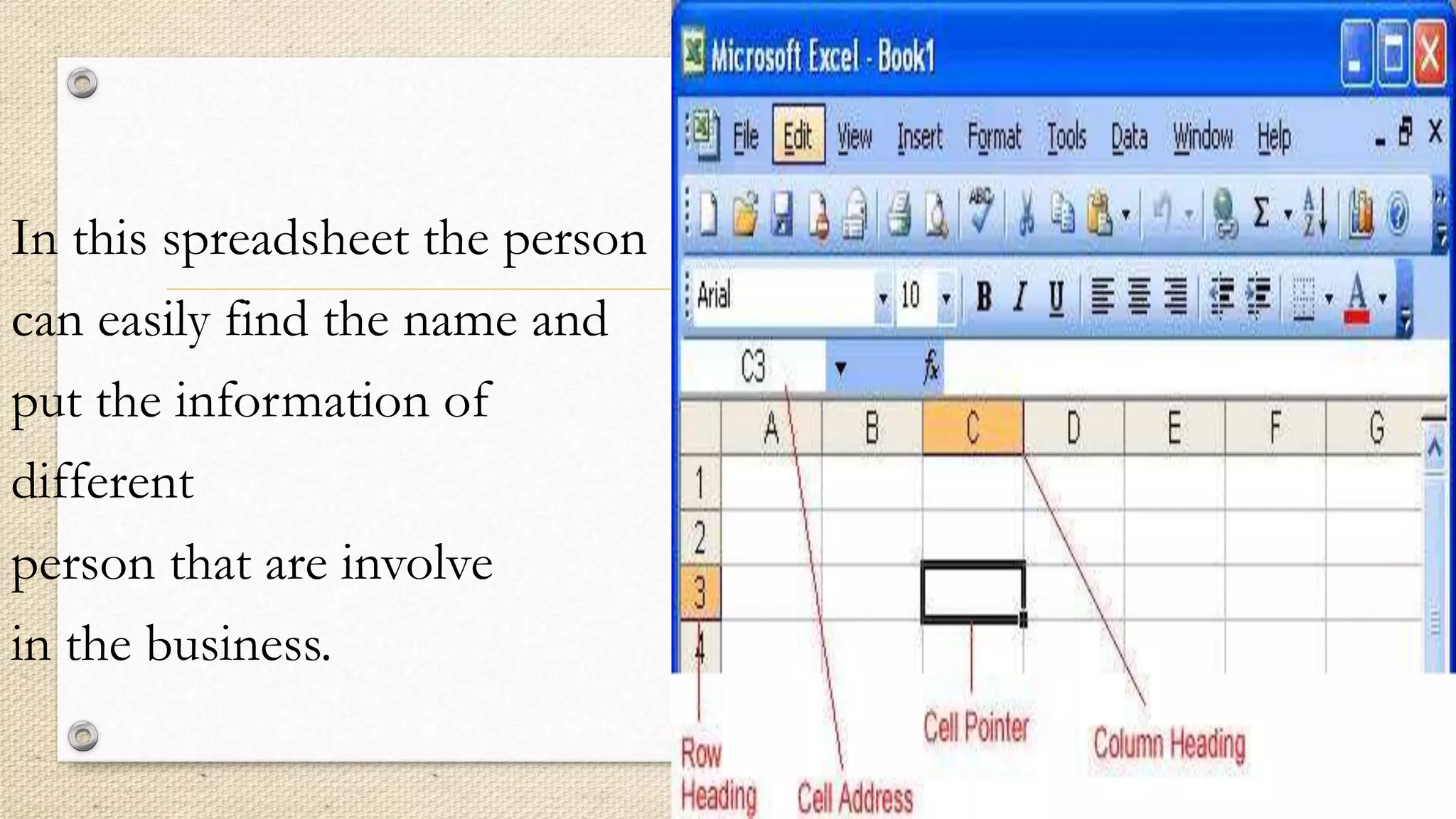 Electronic spreadsheet software pptx