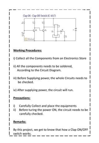 Clap On/Off Switch | PPTX
