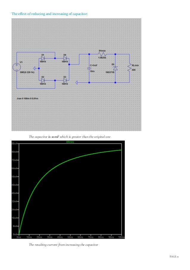 Solution to the Electronics Project using LTspice
