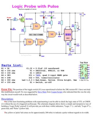 Ohm Script Electronics schematic circuits for the hobbyist | PDF