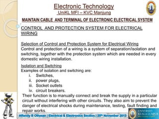 Kvc Csa Examples Electronic Technology Cable and Termination.pptx