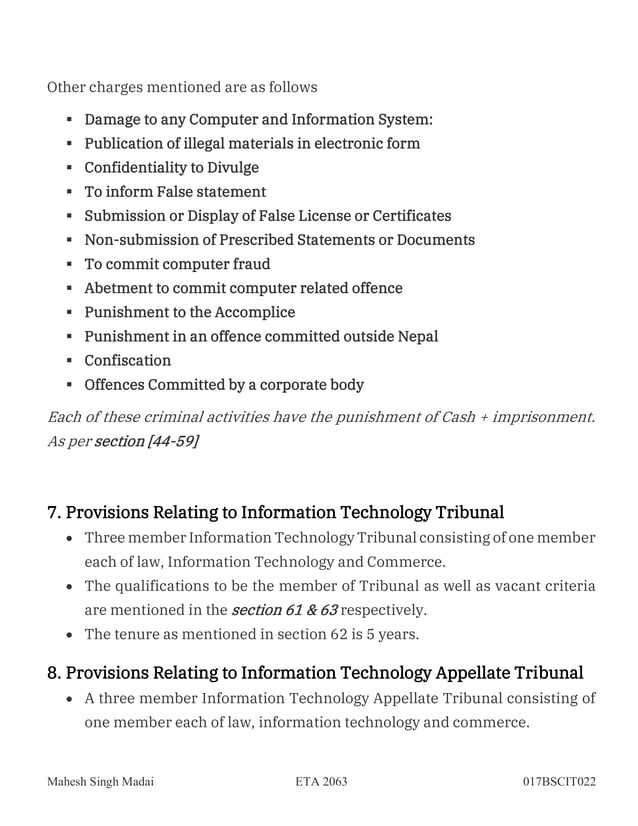 Electronic Transaction Act2063[summary]