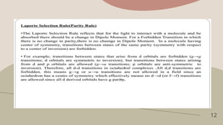 Transitional Selsction ELECTRONIC TRANSITION & SELECTION RULE.pptx