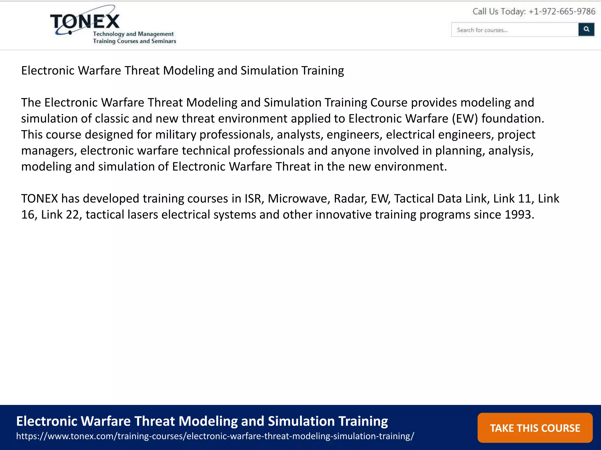 Electronic Warfare Threat Modeling and Simulation | PPTX