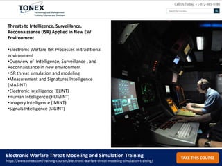 Electronic Warfare Threat Modeling and Simulation | PPTX