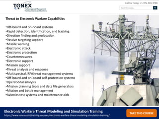 Electronic Warfare Threat Modeling and Simulation | PPTX