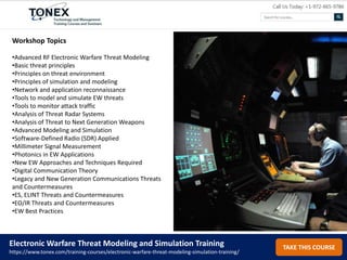 Electronic Warfare Threat Modeling and Simulation | PPTX