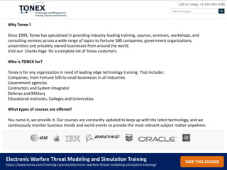 Electronic Warfare Threat Modeling and Simulation | PPTX