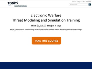 Electronic Warfare Threat Modeling and Simulation | PPTX