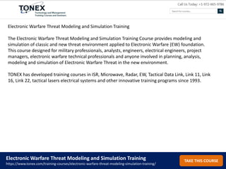 Electronic Warfare Threat Modeling and Simulation | PPTX