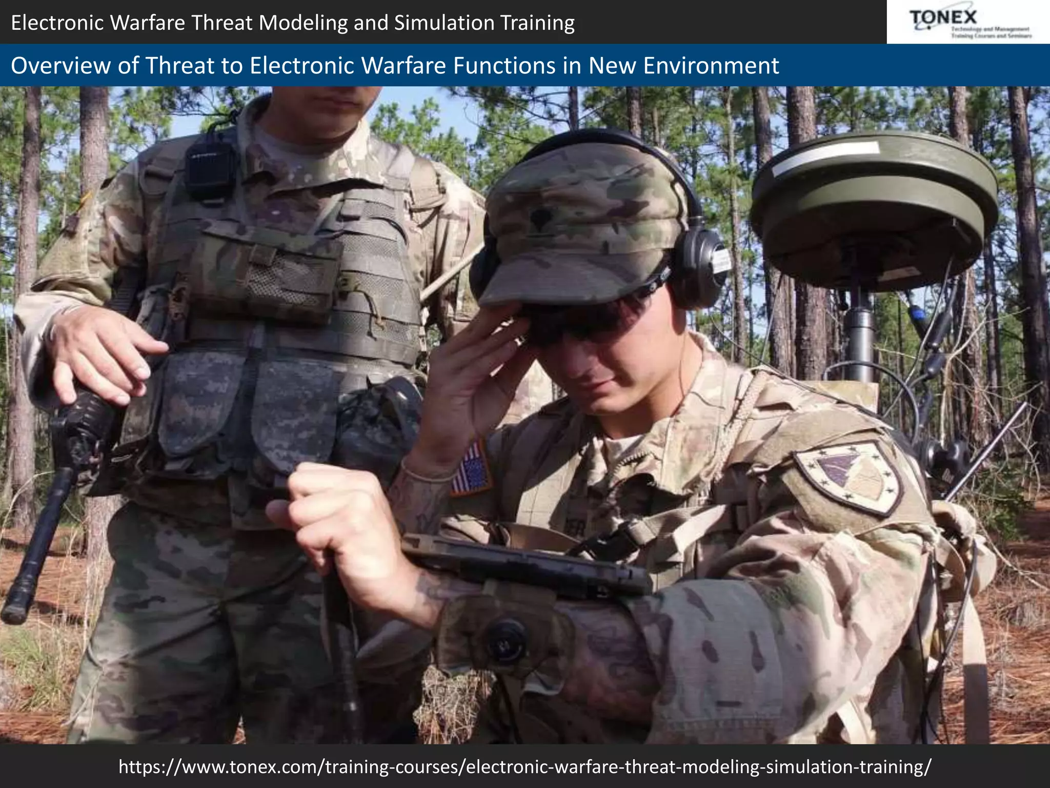Take Electronic Warfare Threat Modeling and Simulation Training - Tonex ...