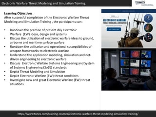 Take Electronic Warfare Threat Modeling and Simulation Training - Tonex ...