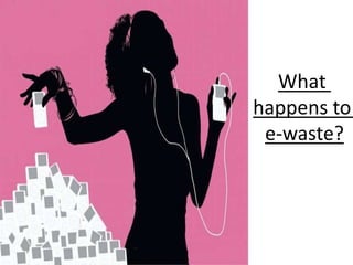 What
happens to
e-waste?
 