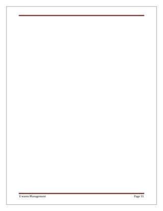 E waste Management Page 31
 