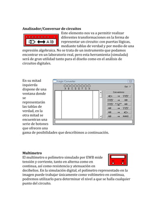 Electronic Work Bench | DOCX