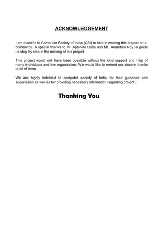 Final year project Electronic zone e-marketing | PDF