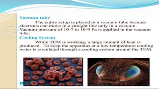 ELECTRON MICROSCOPE TYPES: SEM & TEM NOTES PPT | PPTX