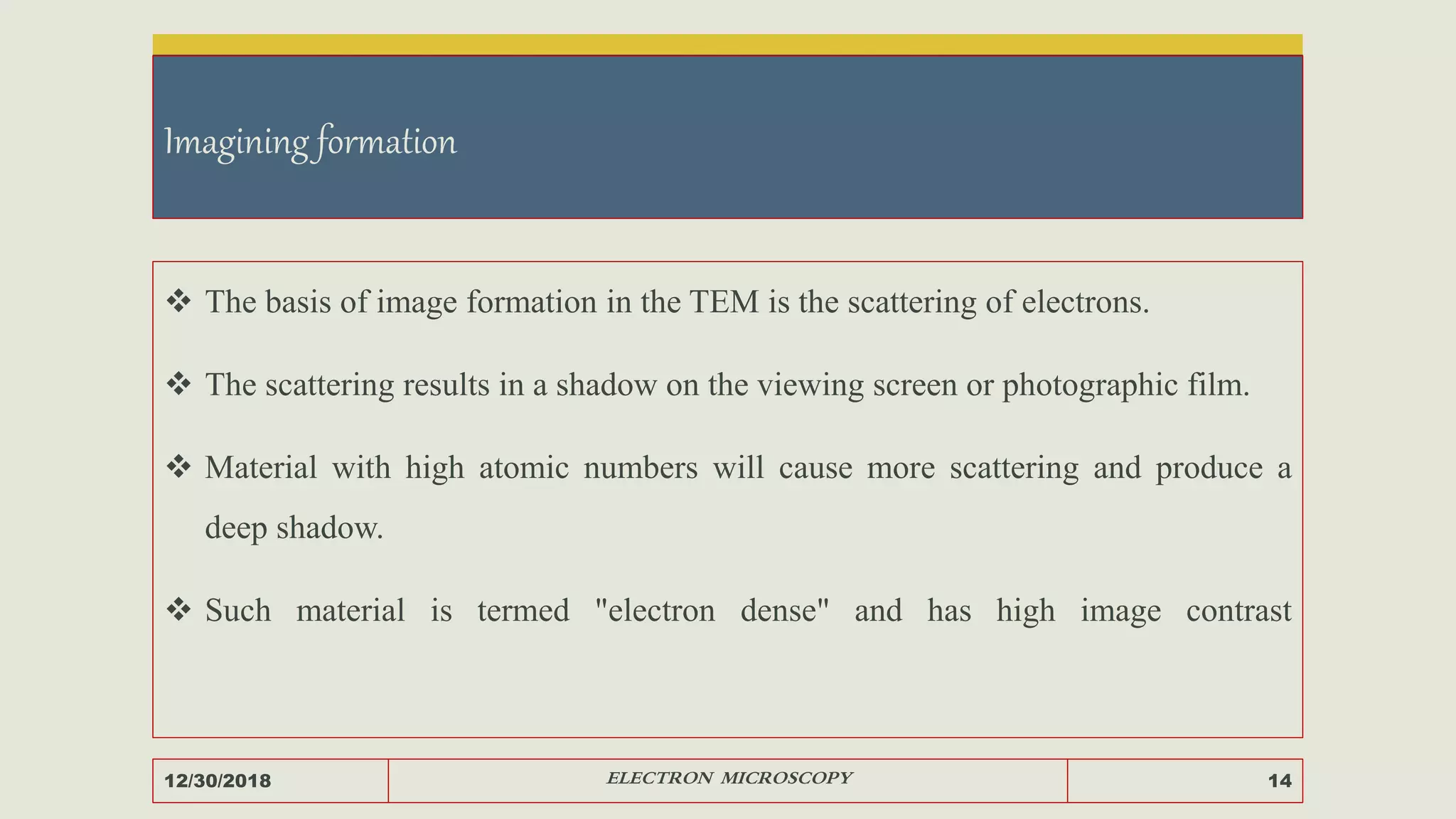 Electron microscopy | PPTX