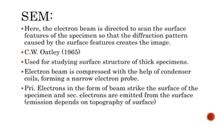 Electron microscopy, M. Sc. Zoology, University of Mumbai | PPTX ...