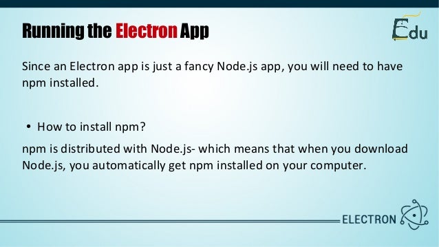 Beginners Guide to Electron Framework