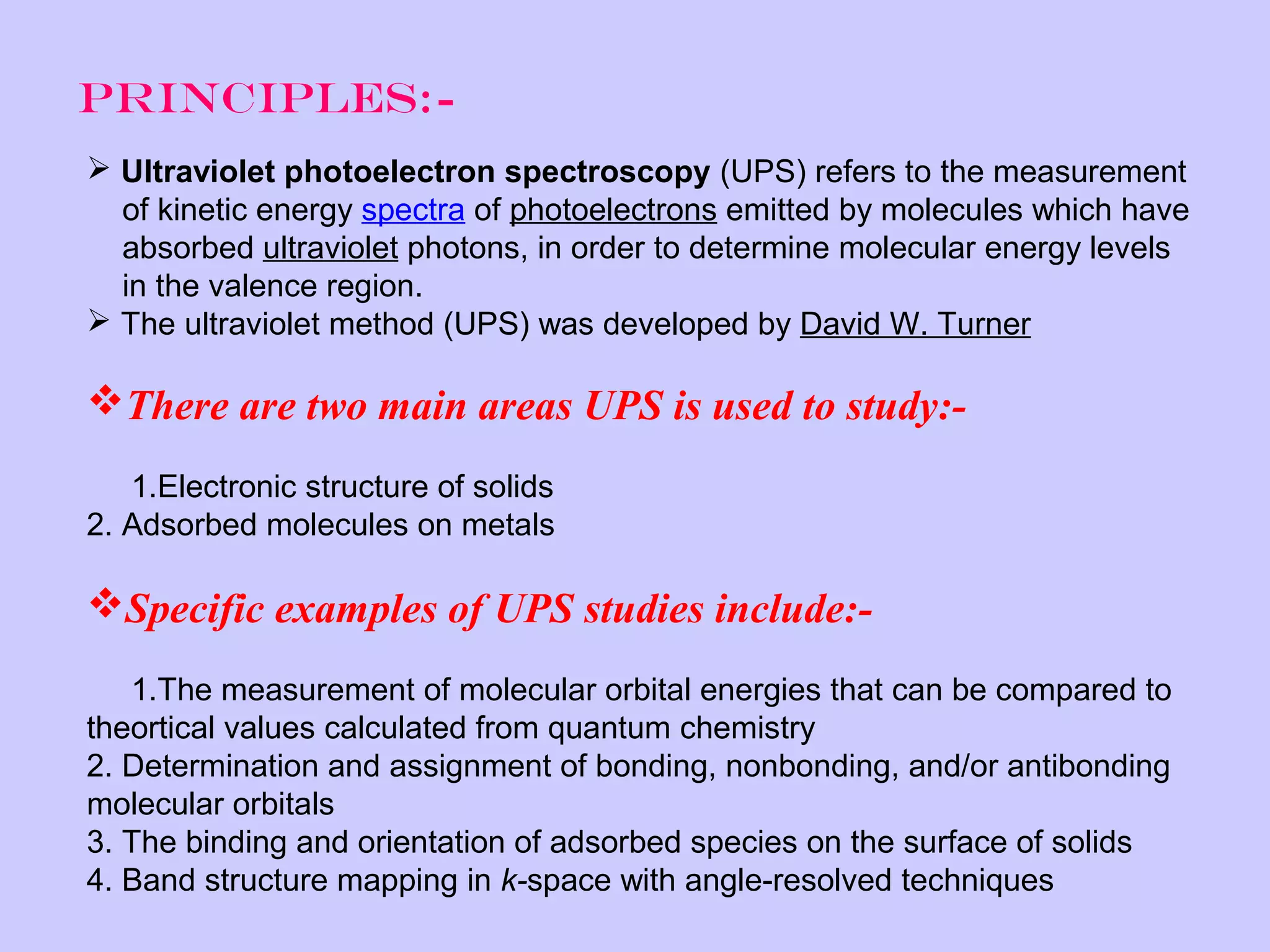 Electron spectroscopy | PPT