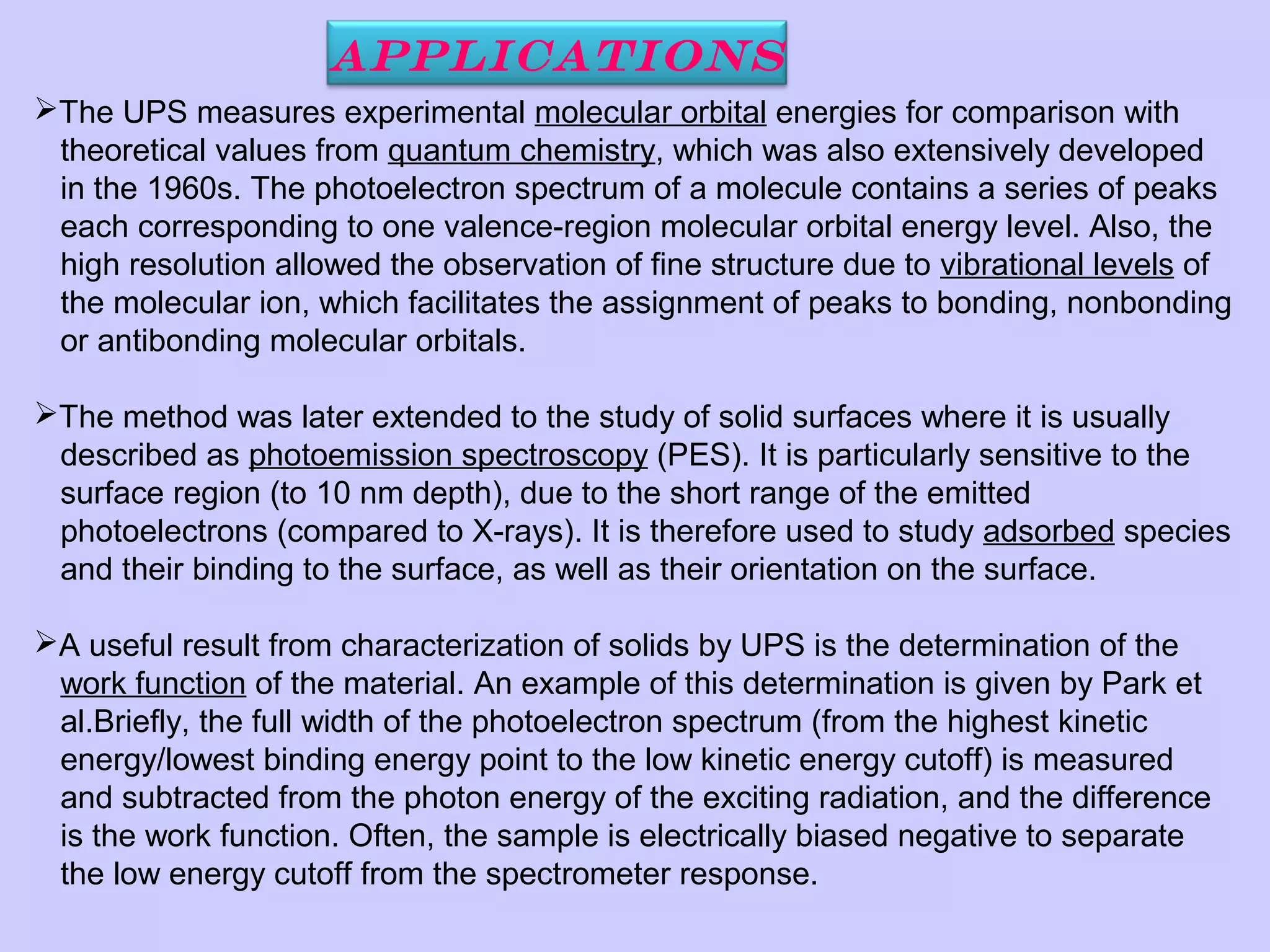 Electron spectroscopy | PPT