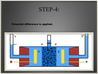 STEP-4:
Potential difference is applied.
 