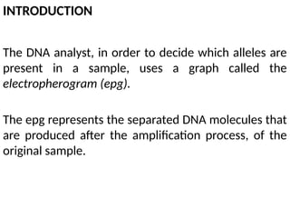 Helena Electropherogram Electropherogram with forensics identification | PPTX