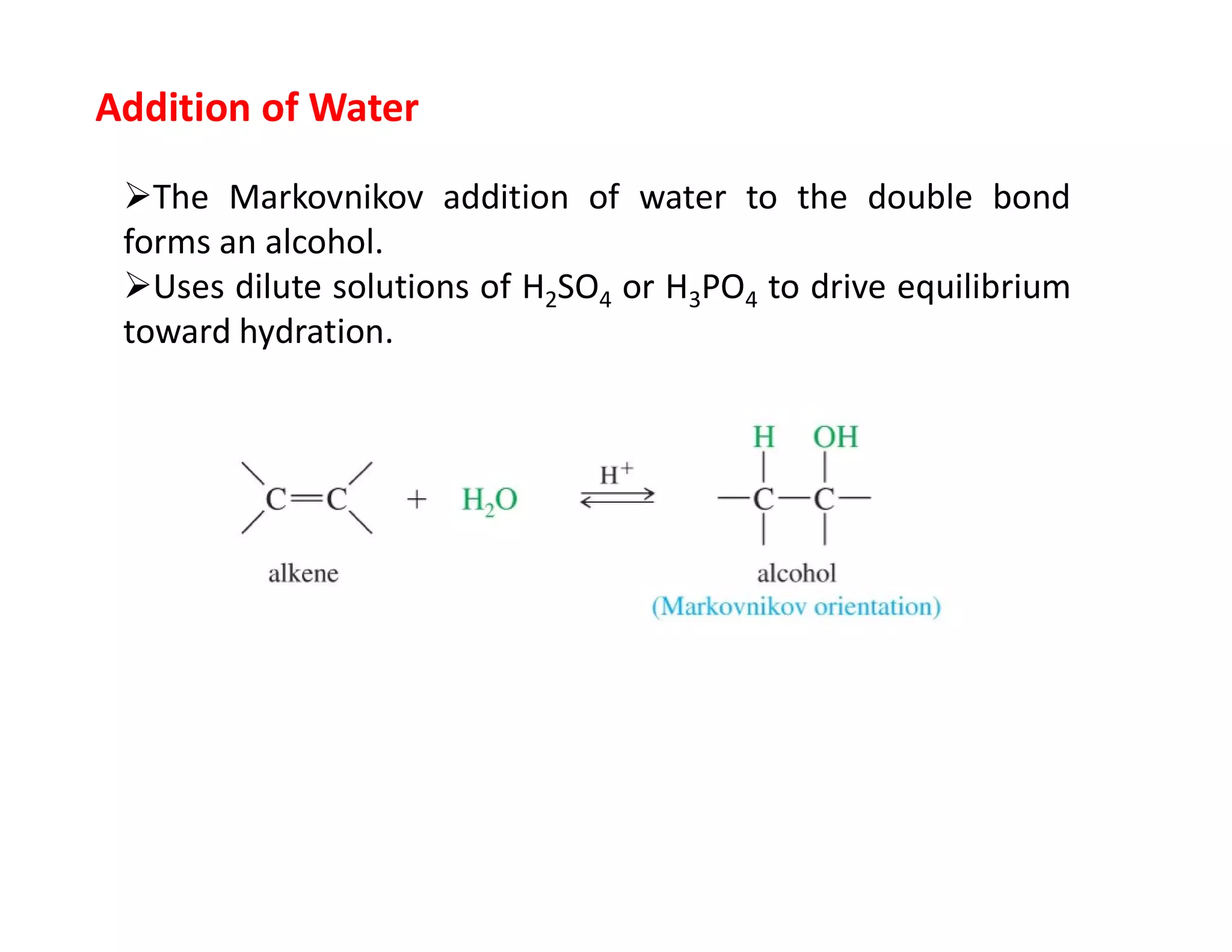 Electrophilic addition to alkenes | PDF