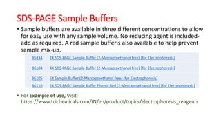 Electrophoresis Reagents | PPTX