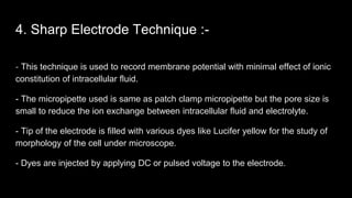 Sharp Point Electrode Electrophysiology | PPTX