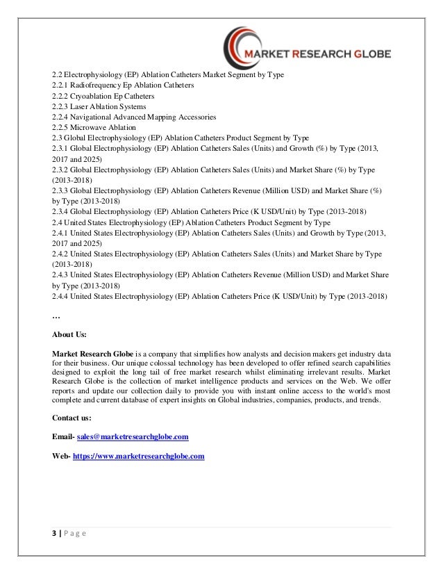 Electrophysiology (ep) ablation catheters market size and cagr by