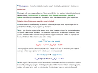 Electro protein chemistry 