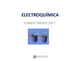 ELECTROQUÍMICA
CUARTO MEDIO 2017
 