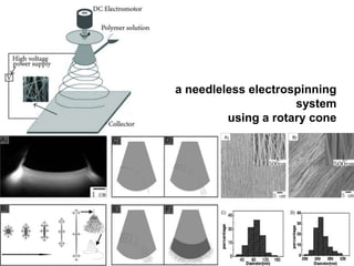 a needleless electrospinning
system
using a rotary cone
 