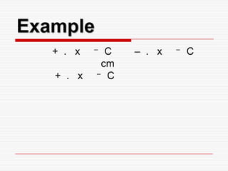 Example
+ . x – C – . x – C
cm
+ . x – C
 