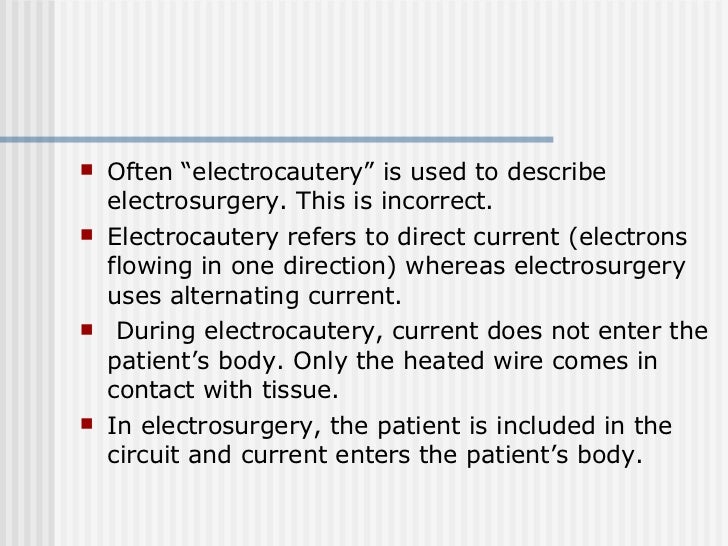 Electrosurgery