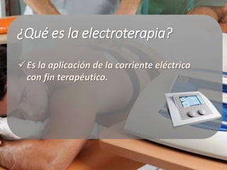 Electroterapia fisioterapia