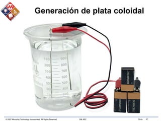 © 2007 Microchip Technology Incorporated. All Rights Reserved. 306 ASC Slide 47
Generación de plata coloidal
 