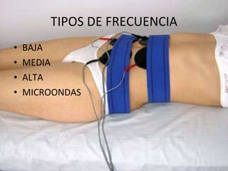 TIPOS DE FRECUENCIA BAJA MEDIA  ALTA MICROONDAS 
