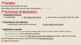 electrotherapeutic modalities | PPTX