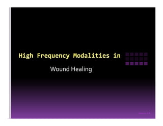 Sreeraj S R
Wound Healing
 