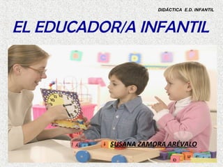 DIDÁCTICA E.D. INFANTIL



EL EDUCADOR/A INFANTIL




          SUSANA ZAMORA ARÉVALO
 