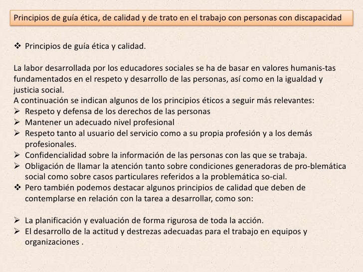 El Educador Social Y La Discapacidad