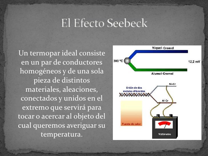 El efecto seebeck