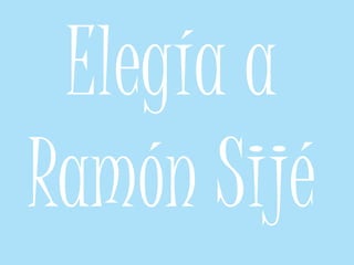 Elegía a Ramón Sijé 