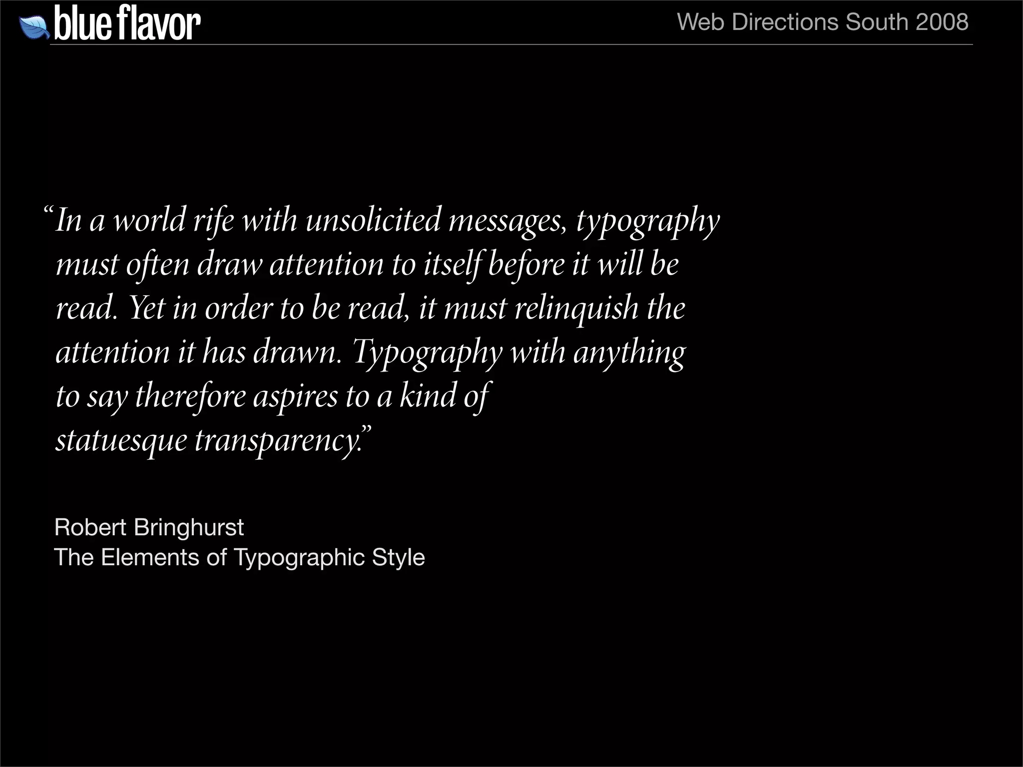 Elegant Web Typography